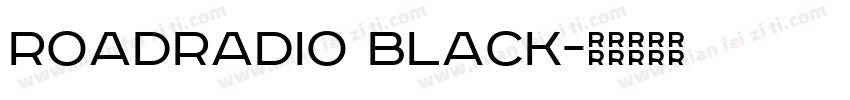 RoadRadio Black字体转换